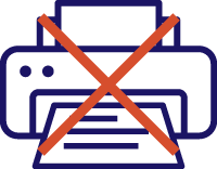 プリントアウト不要のイラスト